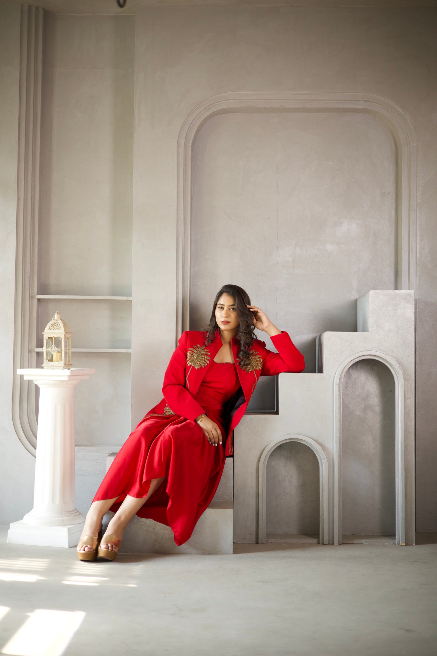 Crimson Palm Luxe Co-Ord Set