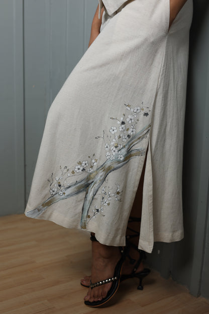 Luxe Amore Bloom Hand-Painted & Embroidered Linen Set