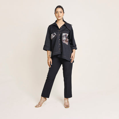 Banana Crepe Pants – Wide Leg
