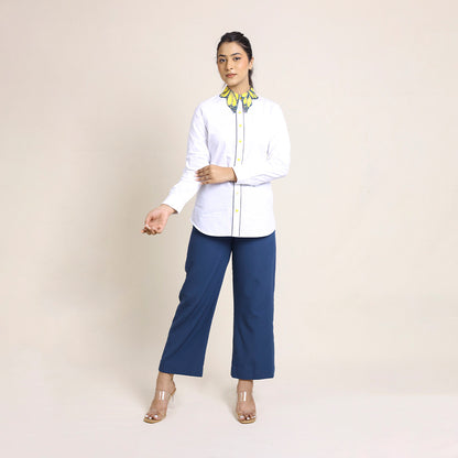 Butterfly Collar Shirt – Hand Painted