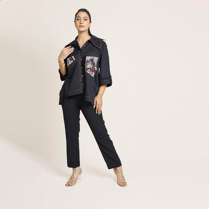 Banana Crepe Pants – Wide Leg