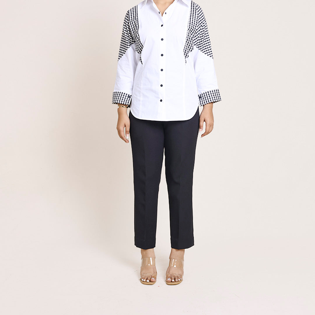 Relaxed Banana Crepe Pants – Black