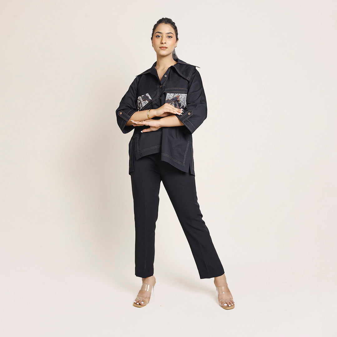 Banana Crepe Pants – Wide Leg