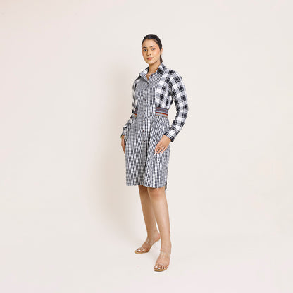 Gingham Check Dress – Elastic Waist