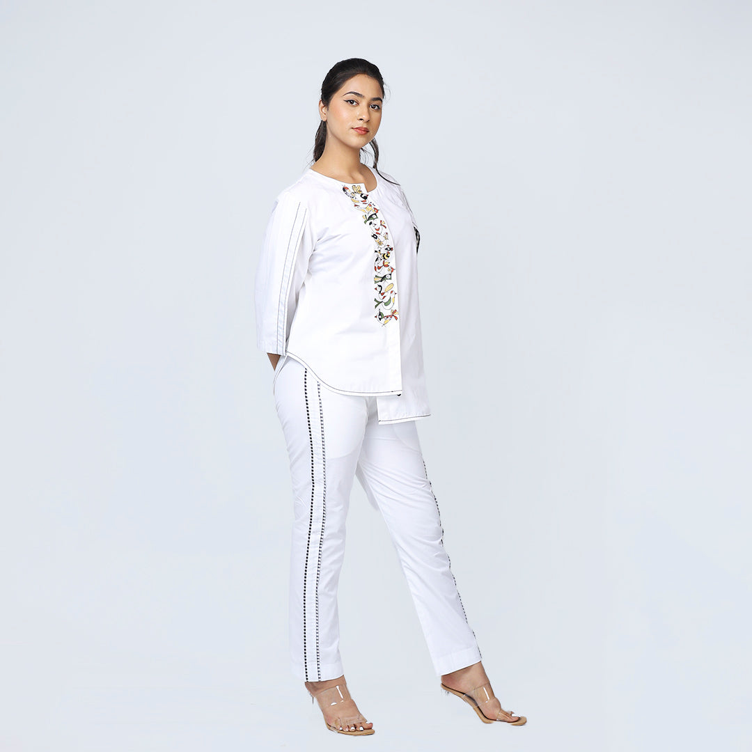 White Check Pants – Side Panels