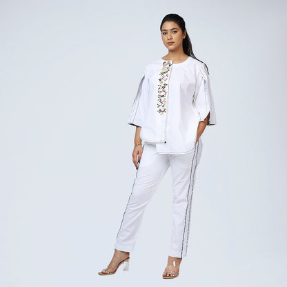 White Check Pants – Side Panels