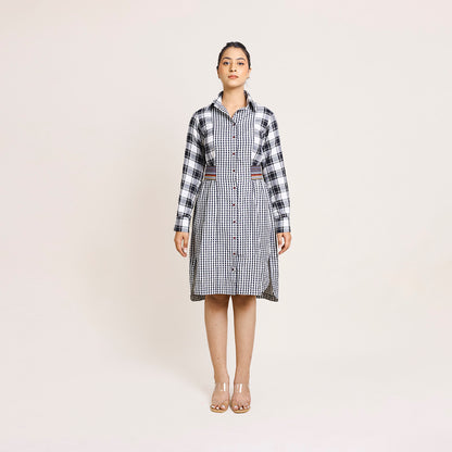 Gingham Check Dress – Elastic Waist