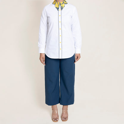 Butterfly Collar Shirt – Hand Painted