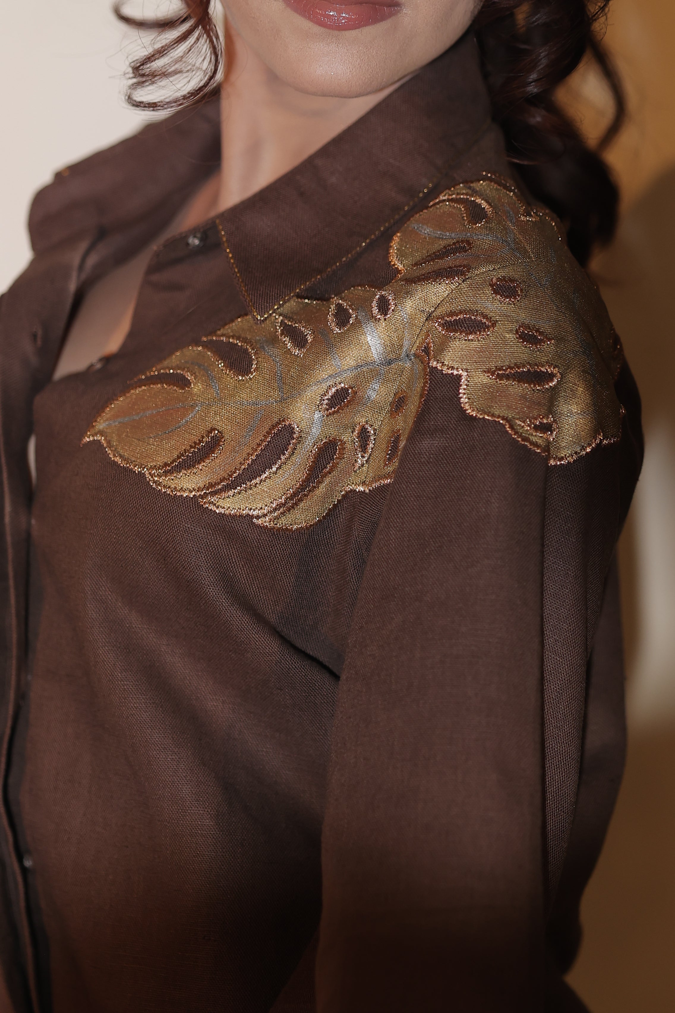 Golden Leaf Co-ord Set