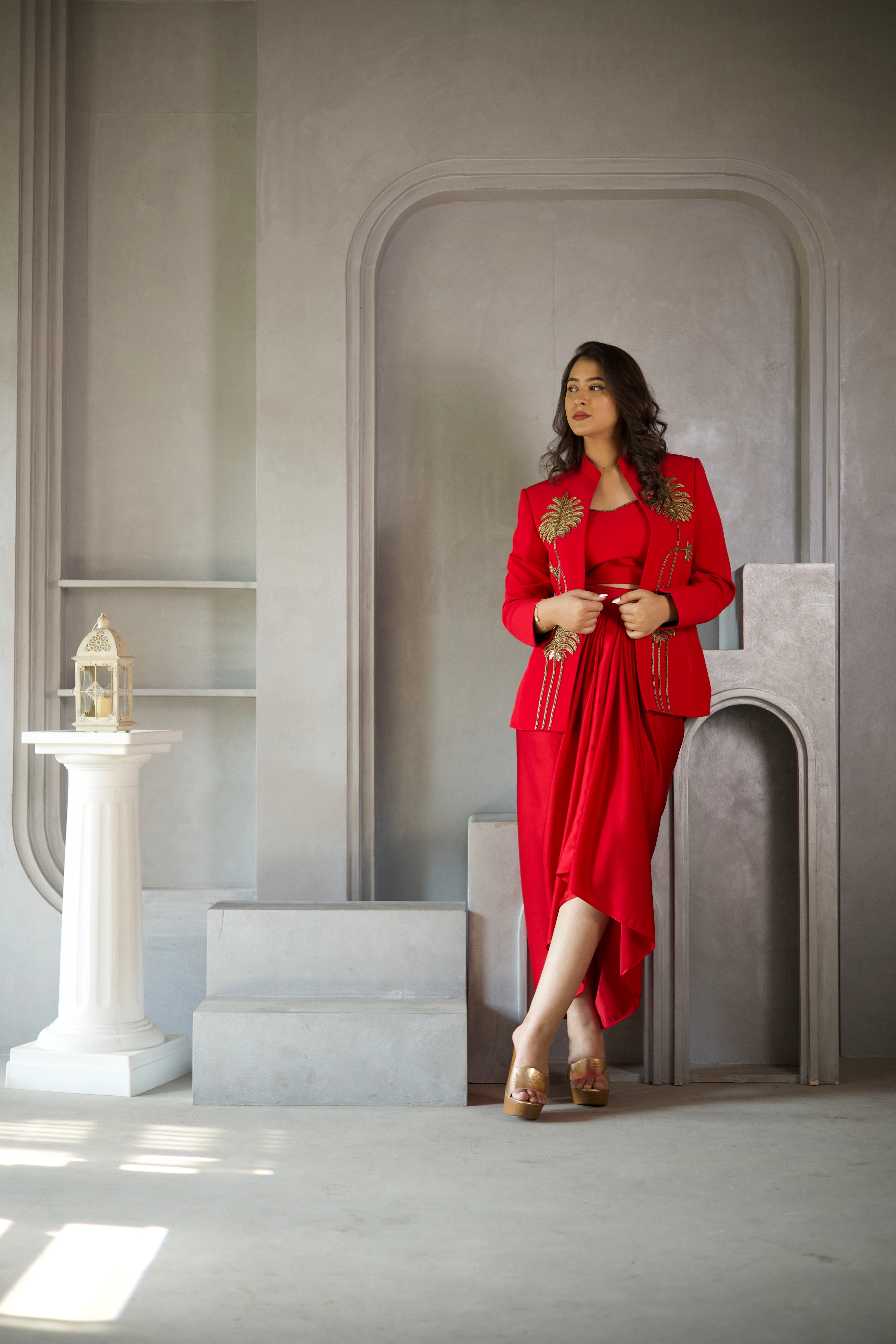 Crimson Palm Luxe Co-Ord Set