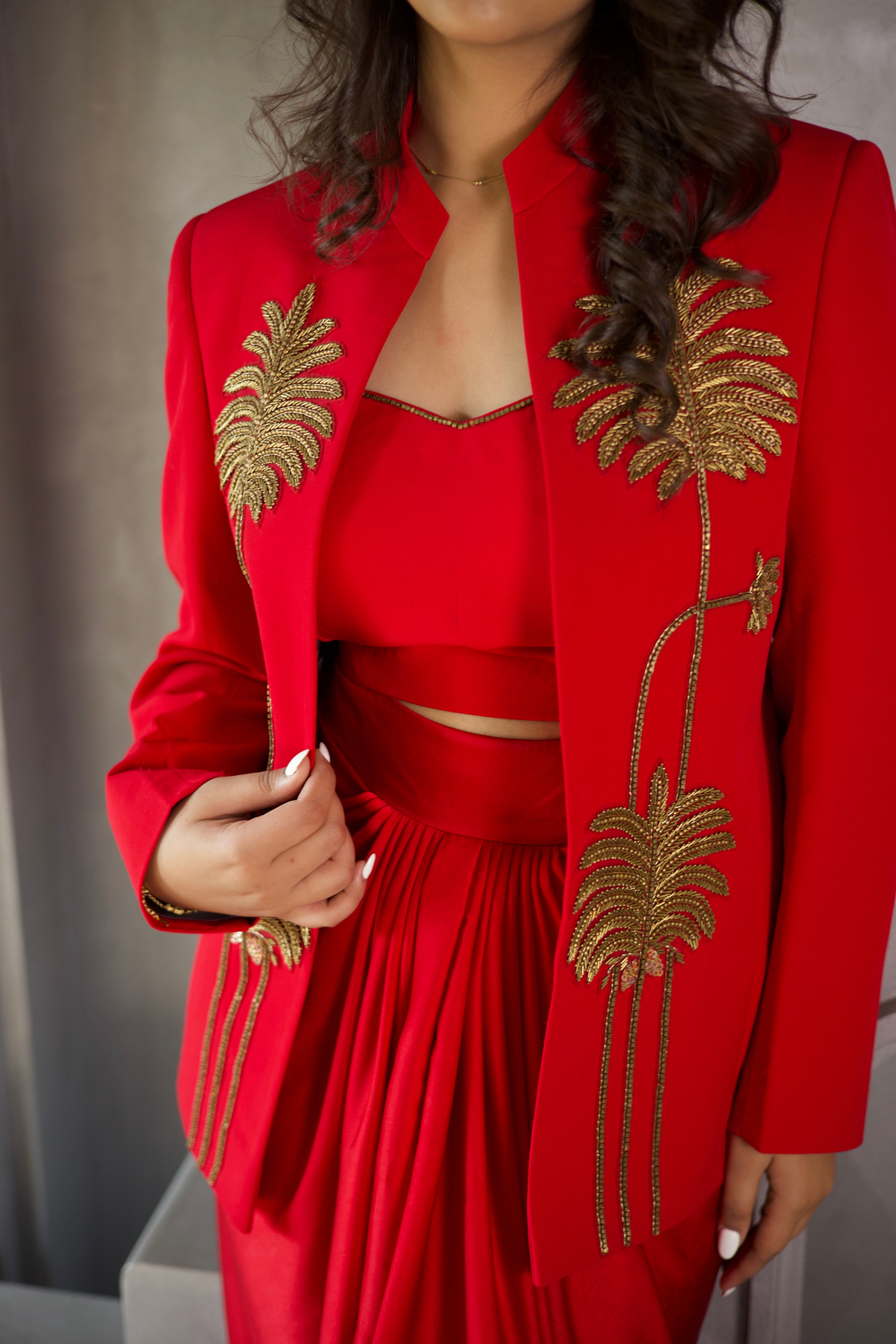 Crimson Palm Luxe Co-Ord Set