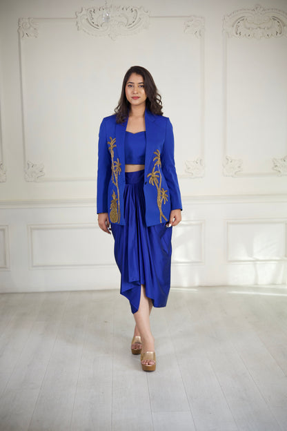 Blue Palm Luxe Co-Ord Set