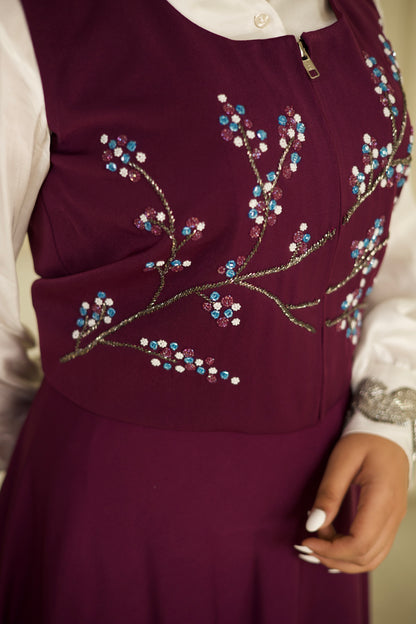 Moonlit Plum Blossom Dress